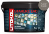 Затирка для плитки эпоксидная Litokol двухкомпонентный состав Starlike Evo S.232 Cuoio 5 кг 485290004