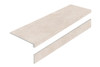 Ступень L Limestone Crema 32x120 AS с подступенником керамогранит матовая, противоскользящая УТ-00000685