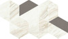 Мозаика Trevi White Trapezium Mosaico керамика 18х31.4 см, матовая, белый
