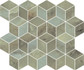 Декор T017/14025 Джардини Зеленый Мозаичный 37.5х45 Kerama Marazzi глянцевый керамический