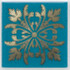 Вставка HGD/D252/5246 Клемансо Бирюзовый 4.9x4.9 Kerama Marazzi глянцевая керамическая