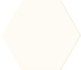 Настенная плитка W- Burano White Hex-11x12,5 матовая керамическая