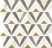 Мозаика Stellaris Grey Mosaico Orpheus керамогранит 31.5х33.8 см Italon полированная, белый, золотой-oro-gold, серый 600110000976