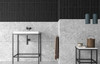 Настенная плитка EC.B.Chiara Negro 7х28 Eco Ceramica глянцевая керамическая 923228