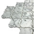 Мозаика Marble Mosaic Arabesco Carrara Bianco Pol камень 27.8х32.5 см полированная чип 68х68 мм, серый, белый
