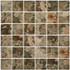 Мозаика Amuletto Leaf стекло 30х30 см Bonaparte глянцевая чип 48х48 мм, коричневый Amuletto Leaf