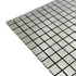 Мозаика Marble Mosaic Mirror Stainless нержавеющая сталь 30.5х30.5 см полированная чип 20х20 мм серый