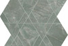 Мозаика Marvel Diva Aqua Mosaico Triangle Lapp. 28,9x33,4 керамогранит Atlas Concorde Italy полированная, зеленый, серый AYLX
