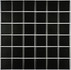 Мозаика Manila Black 306х306 керамогранит матовая чип 48х48 мм, черный