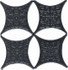Вставка Estrella Set Core Negro (4pzs) керамическая
