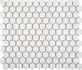 Мозаика KHG23-1M керамика 26x30 см матовая чип 23x26 мм, белый