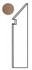 Плинтус Etic Noce Battiscopa Sag.DX ANCJ 7,2x30 шт керамогранит