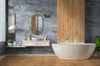 Керамогранит GT408013872MCR Woodstock_GT Бежевый 40x80 рейки Global Tile матовый, рельефный (рустикальный) настенная плитка