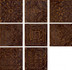 Декор D- Brown mix14,8x14,8 глянцевый керамический