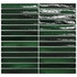 Мозаика Short Stick Jungle Crackle  керамика 28х30 см Amadis Fine Tiles глянцевая чип 20х150 мм, зеленый 8436552229354
