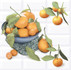 Панно Vogue Citrus 2 Azori 40.2x40.5 глянцевое керамическое