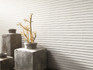 Настенная плитка Old White 33.3x100 Porcelanosa рельефная (структурированная), матовая керамическая 100295018