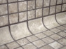 Мозаика Ezarri Cove Ash Safe стекло 3х5х3 см матовая, антислип чип 50х50 мм, бежевый