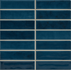 Настенная плитка Nairobi Sticks Blue (2,5x10) 20х20 Vilar Albaro глянцевая керамическая 929519