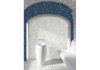 Мозаика Orro Mosaic Saphire Murano стекло 29.5х29.8 см глянцевая чип 15х30 мм серый, синий