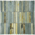 Мозаика Marble Mosaic Slate Ginger сланец 30х30 см чип 15x98 мм, серый, коричневый, бежевый