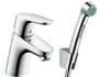 Смеситель Hansgrohe Focus для раковины 70 мм с гигиеническим душем
