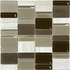 Мозаика S-837 стекло 29.8х29.8 см матовая, бежевый, коричневый