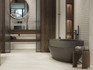 Настенная плитка Limestone Sand Fiume 59.6x150 Porcelanosa матовая, рельефная (структурированная) керамическая 100388420