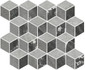 Мозаика T017/48008 Риальто 1 Мозаичный глянцевый керамика 37.5х45 см Kerama Marazzi серый