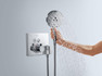 Термостатический смеситель Hansgrohe ShowerSelect для душа на 2 потребителя со шланговым подсоединениям (внешняя часть)