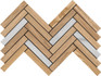 Декор Spina Nat Ret (mix 5 essenze) 30x34 La Fabbrica Honey Wood матовый 191044