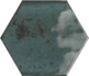 Настенная плитка Hope Hex Blue Glossy 15x17.3 глянцевая керамическая
