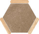 Керамогранит Sacramento Marron Pino 22x25 Monopole матовый напольный 71241