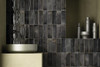 Настенная плитка Hanoi Arco Black Ash 6,5x20 Equipe глянцевая керамическая 30040