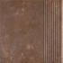 Ступень фронтальная Ilario Brown Stopnica Prosta 29,5х29,5 клинкер матовая Paradyz Ceramika 00000085356