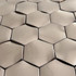 Мозаика Marble Mosaic Hexagon Web Cooper 3D нержавеющая сталь 29х30.5 см чип 48х48 мм, медь