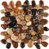 Мозаика из гальки Mix Stone PIX266, чип произвольный, сетка 305х305 мм глянцевая, разноцветный