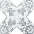Керамогранит Cevica Beсolors Cross Dec. Stencil Grey 13.25х13.25 матовый