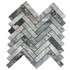 Мозаика Marble Mosaic Hermes Grey мрамор 28.1х28.1 см полированная чип 23х98 мм серый