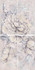 Панно 63x126 Delicato Bouquet Perla керамическое
