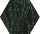 Декор Urban Colours Green Inserto Szklane Heksagon 17.1x19.8 глянцевый керамический