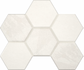 Мозаика LN00/TE00 Hexagon 25x28,5 керамогранит матовая, серый