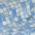 Мозаика Washes стекло 31.3х49.5 см матовая, рельефная чип 2.5x2.5 мм, белый, голубой