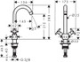 Смеситель Hansgrohe Logis для кухни с двумя рукоятками