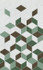 Декор Веста Зеленый 01 25х40 Unitile/Шахтинская плитка глянцевый керамический 010300000199