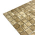 Мозаика Marble Mosaic Emperador light Pol камень 30х30 см полированная чип 23х23 мм, коричневый, темно-коричневый