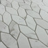 Мозаика Marble Mosaic Twist Volakas White Pol камень 31.5х33 см полированная, серый, белый