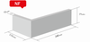 Клинкерная плитка Roben Oslo, белый перламутровый, гладкая, NF9 угол