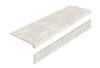 Ступень L Mystical Charm Bianco 32x120 Matt с подступенником керамогранит матовая, рельефная УТ-00000695