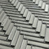Мозаика Marble Mosaic Chevron Silver стекло 30х30 см глянцевая чип 10x40 мм, серебро-silver